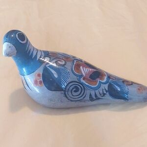 Vintage Tonala Hand Painted Pigeon